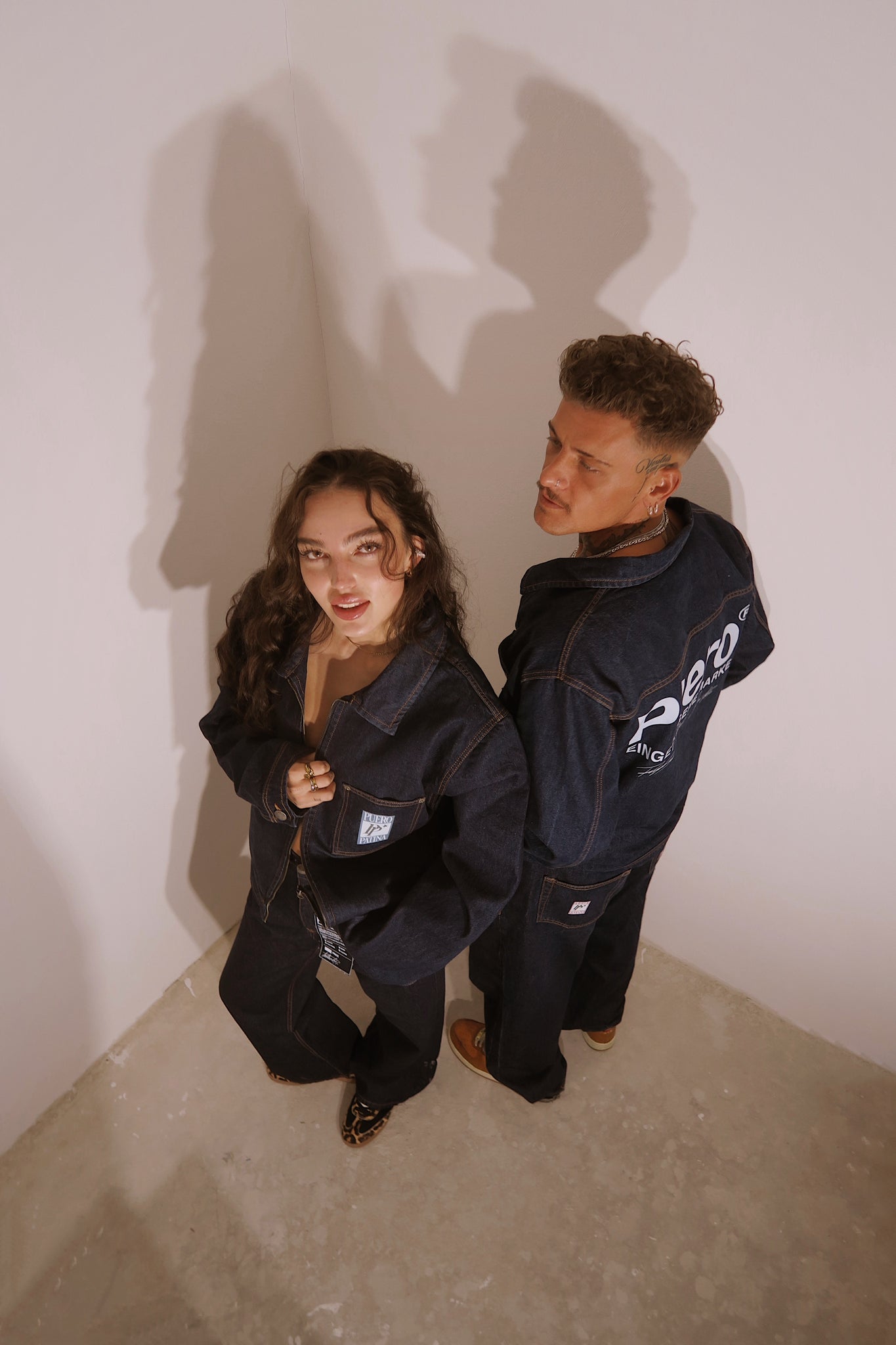 PUERO TRADEMARK – UNISEX Cropped Denim Jacket (14oz, Bio, Portugal)