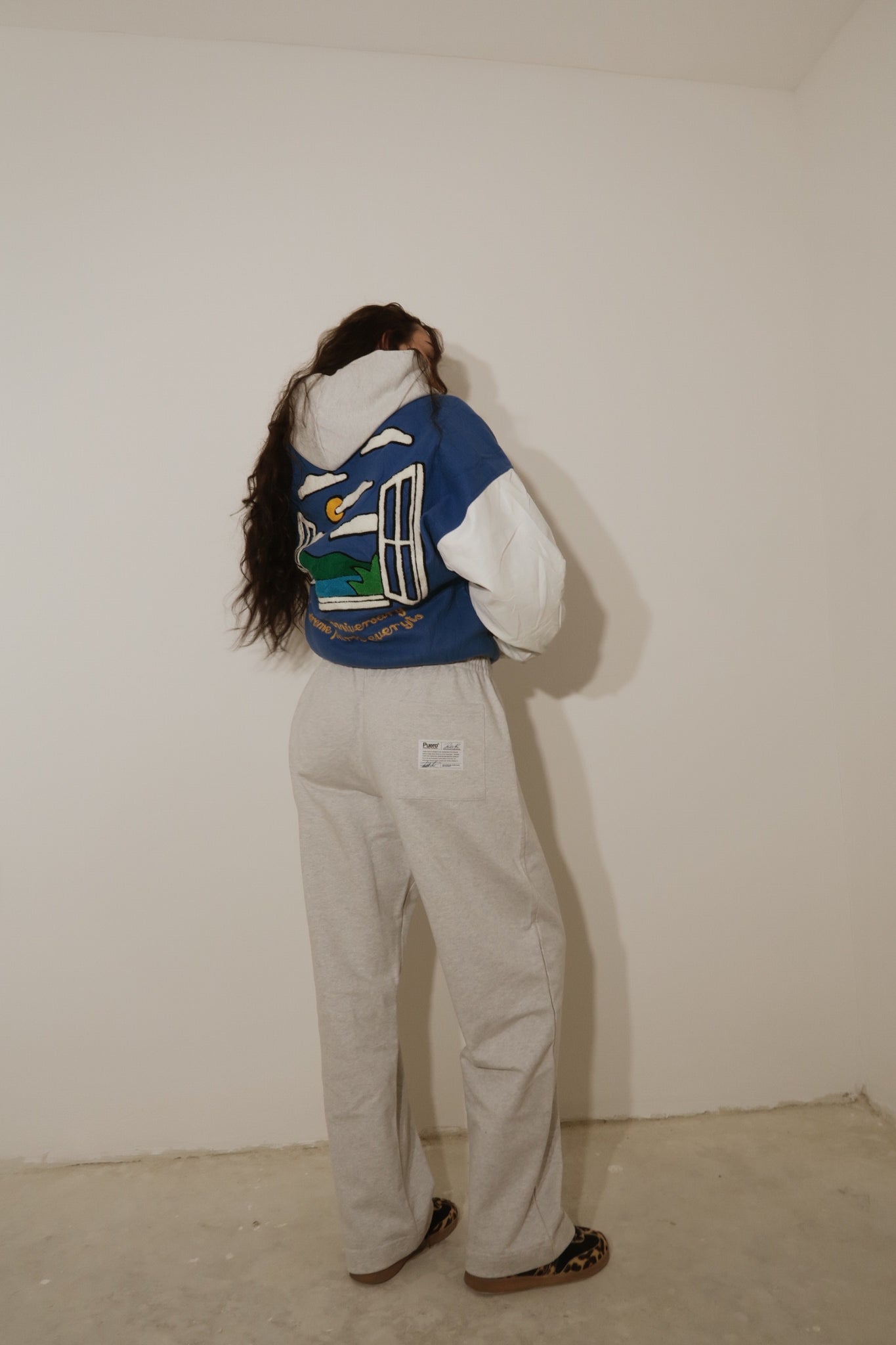 PUERO TRADEMARK – Heavy Sweatpants Vintage light Grey (Bio-Baumwolle, Baggie, Portugal)