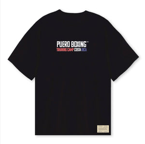 PUERO BOXING MID PRINTED BLACK TEE