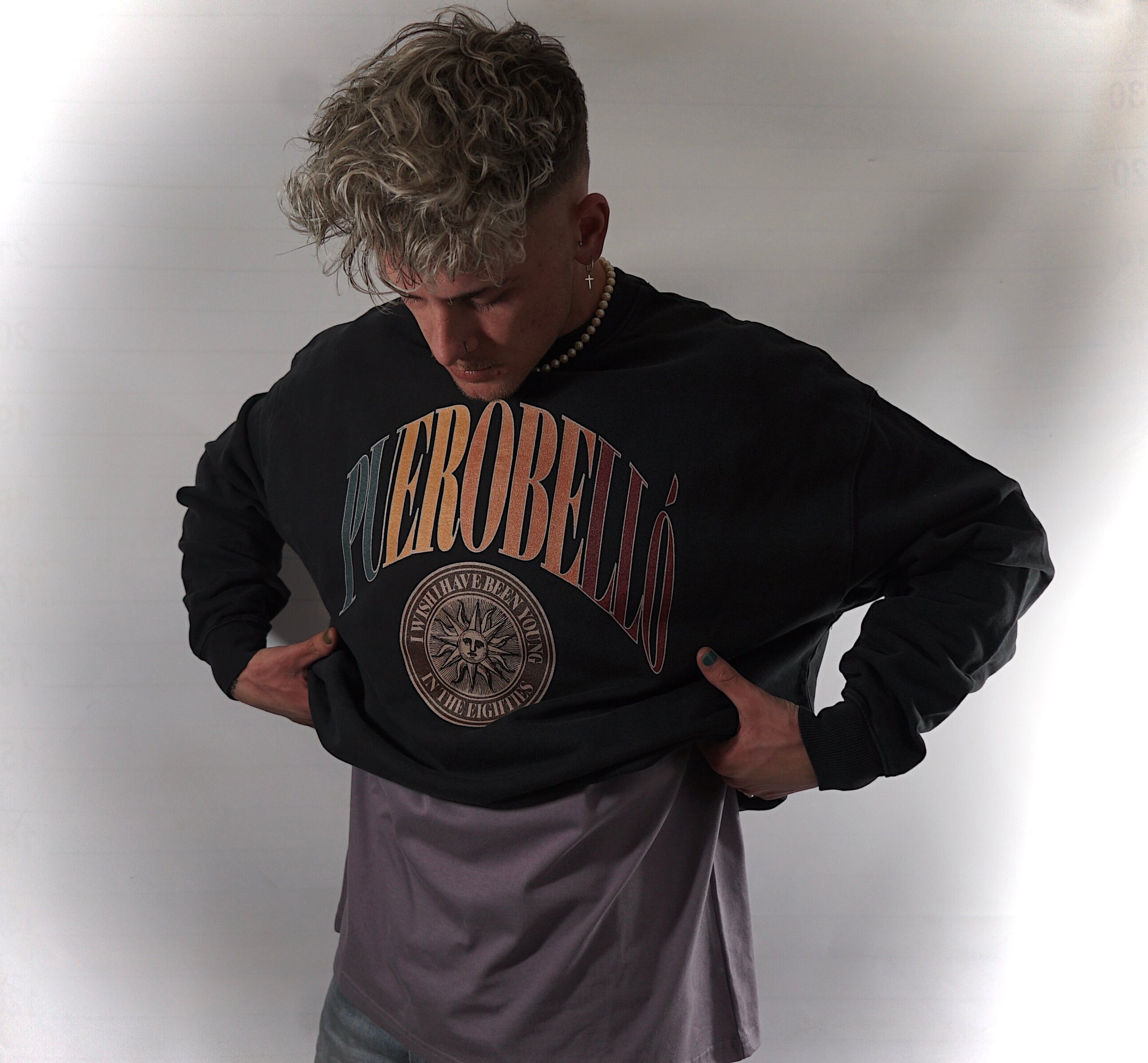 Aesthetics Eighties Crewneck Vintage Oversize Crewneck - Puerobelló.