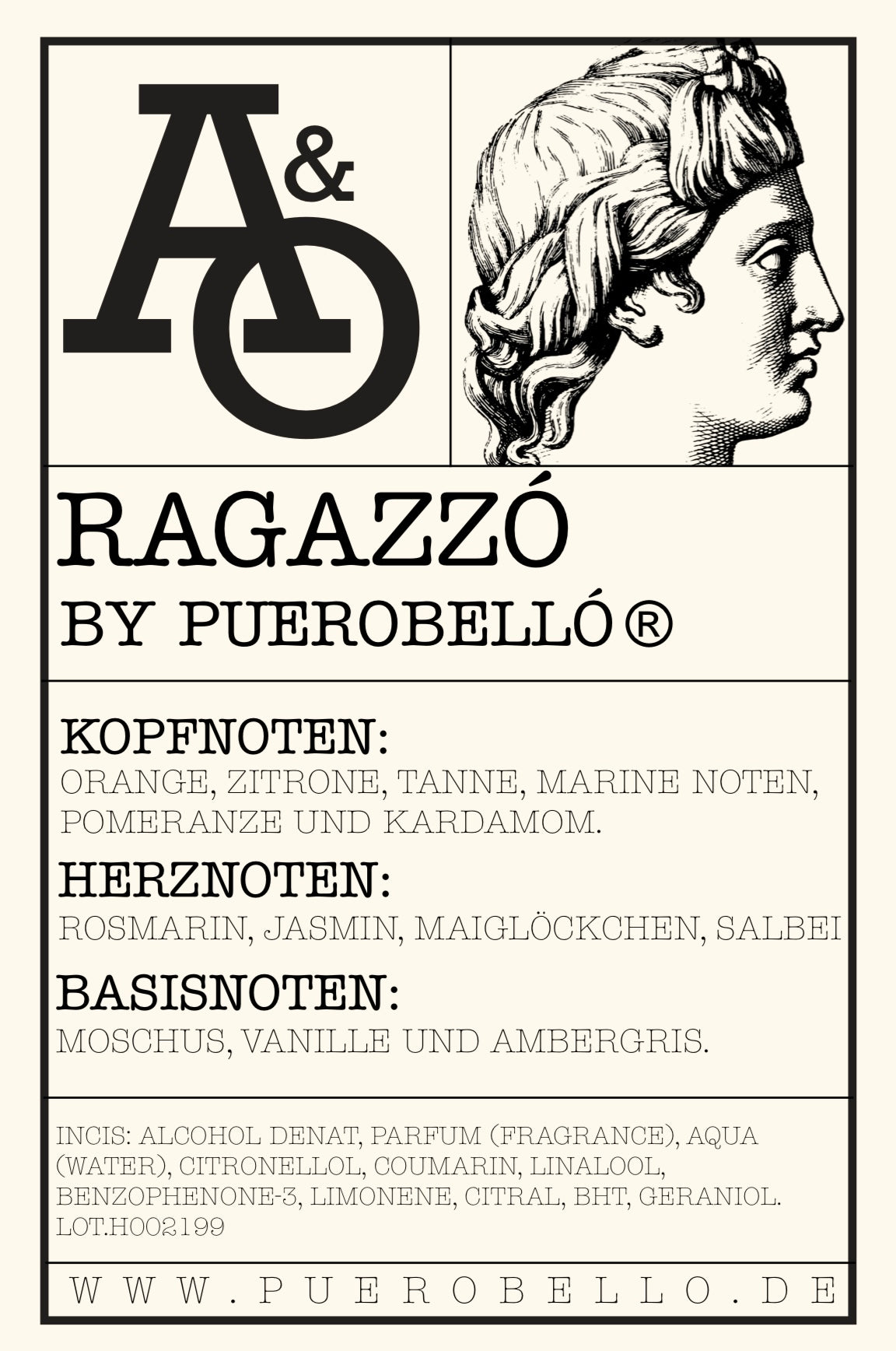 RAGAZZO PARFUM - EAU DE PARFUM MADE IN SPAIN - Puerobelló.